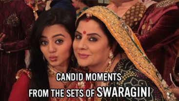Caught on the sets of Swaragini