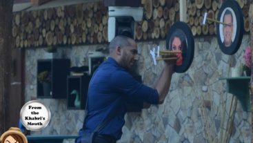 Housemates throw darts to nominate each other!