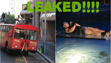 Leaked: How tough it gets to stand on the rooftop of a vehicle and perform the stunt!!