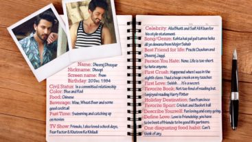 Not only is he great at acting but sketching too! Here's a look at the slam book entry of Dheeraj Dhoopar