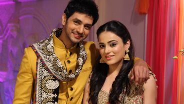 On the sets of MATSH: Shakti and Radhika pose for the camera