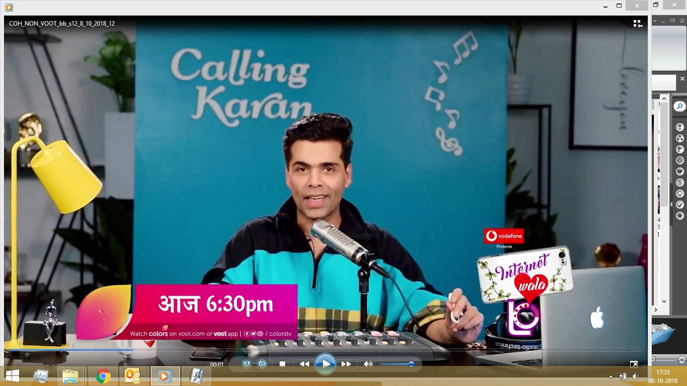 What happens when Karan Johar speaks with Jai and Aadhya? Find out on Internet Wala Love from Monday to Friday at 6:30 pm - Colors Tv